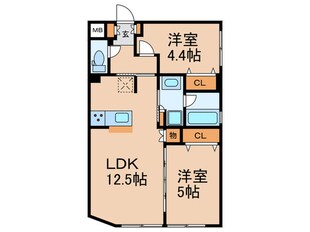 ルネサンスコート桜新町の物件間取画像